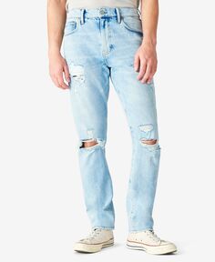 Мужские прямые рваные джинсы 410 athletic Lucky Brand, мульти