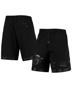 Мужские шорты new york knicks triple black gloss Pro Standard, черный