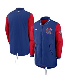 Мужская куртка royal chicago cubs dugout performance с молнией во всю длину Nike