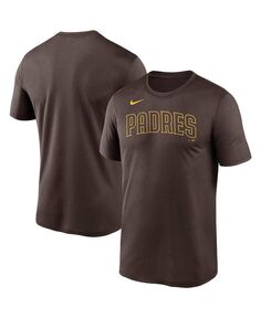 Мужская коричневая футболка san diego padres с надписью legend Nike, коричневый
