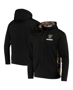 Мужская черная толстовка с капюшоном на молнии realtree camo las vegas raiders decoy tech fleece Dunbrooke, мульти