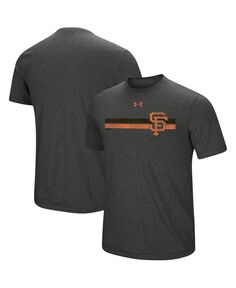 Мужская футболка heather charcoal san francisco giants в полоску с логотипом tri-blend Under Armour, мульти