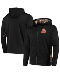 Мужская черная толстовка с капюшоном на молнии realtree camo cleveland browns decoy tech fleece Dunbrooke, мульти