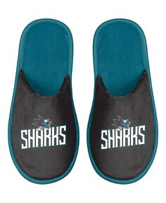 Мужские тапочки san jose sharks scuff slide FOCO, черный