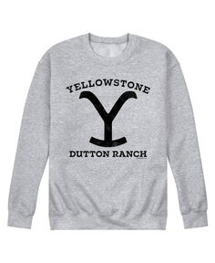 Мужская флисовая толстовка yellowstone dutton ranch AIRWAVES, серый