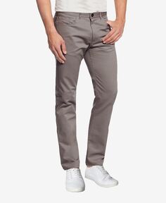 Мужские ультраэластичные брюки чинос с пятью карманами Galaxy By Harvic, темно-серый