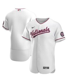 Мужская белая альтернативная аутентичная майка команды washington nationals Nike, белый