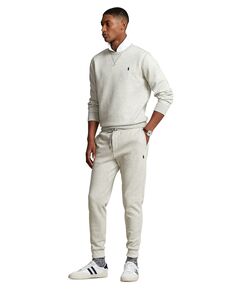 Мужские брюки-джоггеры двойной вязки Polo Ralph Lauren, серый