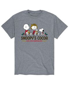 Мужская футболка peanuts snoop&apos;s cocoa AIRWAVES, серый