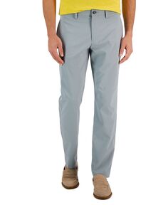 Мужские однотонные эластичные брюки slim-fit Perry Ellis Portfolio