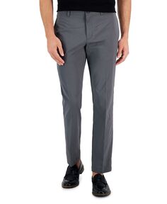 Мужские однотонные эластичные брюки slim-fit Perry Ellis Portfolio