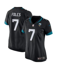 Женская футболка nick foles black jacksonville jaguars 25th season game jersey Nike, черный