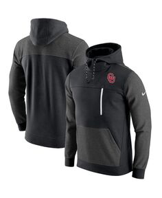 Мужская черная толстовка с капюшоном oklahoma sooners av-15 2.0 pullover Nike, черный