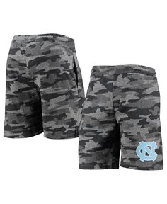 Мужские угольно-серые шорты north carolina tar heels camo backup terry jam lounge shorts Concepts Sport, мульти