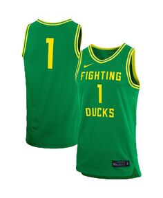 Мужская баскетбольная майка #1 green oregon ducks replica team Nike, зеленый