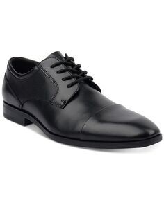 Мужские классические туфли из искусственной кожи на шнуровке с открытым носком, созданные для macy&apos;s Alfani, черный