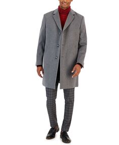 Мужское шерстяное пальто классического кроя camber Nautica, светло-серый