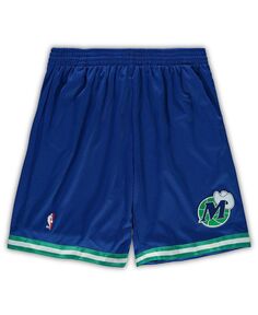 Мужские шорты royal dallas mavericks big and tall hardwood classics team swingman Mitchell &amp; Ness