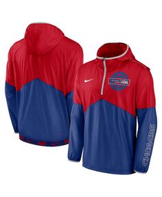 Мужская красная куртка royal chicago cubs с капюшоном и молнией до половины Nike, мульти