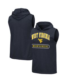 Мужская майка с капюшоном с капюшоном темно-синего цвета west virginia mountaineers varsity Colosseum, синий