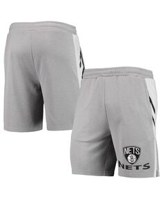 Мужские серые шорты brooklyn nets stature Concepts Sport, серый
