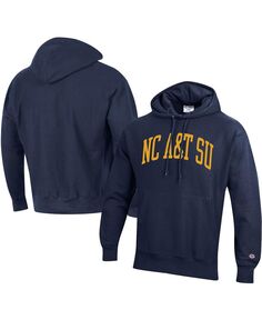 Мужская темно-синяя толстовка с капюшоном north carolina a&amp;t aggies tall arch pullover Champion, синий