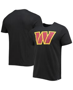 Мужская черная футболка washington commanders imprint super rival &apos;47 Brand, черный