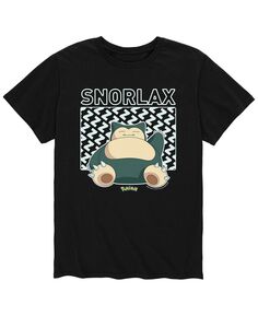 Мужская футболка pokemon snorlax AIRWAVES, черный