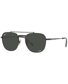 Поляризованные солнцезащитные очки унисекс, frank ii titanium 51 Ray-Ban, черный