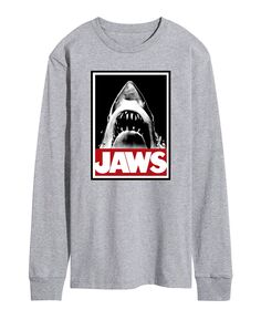 Мужская футболка с длинным рукавом jaws AIRWAVES, серый