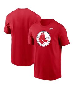 Мужская футболка с логотипом red boston red sox cooperstown collection Nike, красный