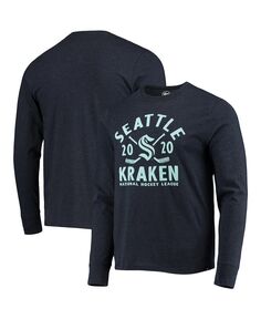 Мужская футболка с длинным рукавом seattle kraken club &apos;47 heathered deep sea blue &apos;47 Brand, мульти