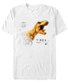Мужская футболка trex jurassic world с геометрическим рисунком Fifth Sun, белый