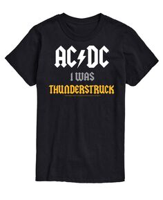 Мужская футболка acdc thunderstruck AIRWAVES, черный