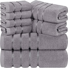 Набор полотенец Utopia Towels Luxury, 8 предметов, серый