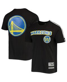 Мужская черно-белая футболка golden state warriors mesh capsule с тейпированием Pro Standard, черно-белый