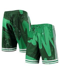 Мужские шорты kelly green boston celtics hardwood classics 1985 hyper hoops swingman Mitchell &amp; Ness, мульти