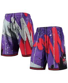 Мужские фиолетовые шорты toronto raptors hardwood classics 1998 hyper hoops swingman Mitchell &amp; Ness, фиолетовый