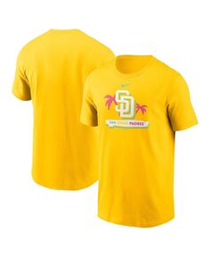Мужская желтая футболка с рисунком san diego padres 2022 city connect Nike