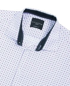 Мужская классическая рубашка стандартного кроя без железа Calabrum, белый