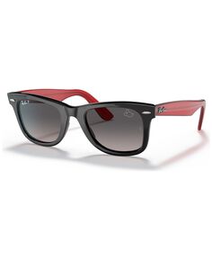 Поляризованные солнцезащитные очки унисекс disney, rb2140 wayfarer mickey j22 50 Ray-Ban, черный
