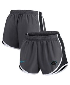 Женские угольно-серые шорты carolina panthers logo performance tempo Nike, мульти