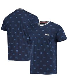 Мужская футболка темно-синего цвета seattle seahawks essential с карманами Tommy Hilfiger, синий