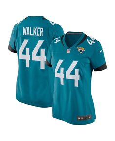 Женская футболка travon walker teal jacksonville jaguars 2022 nfl draft first round game jersey Nike, бирюзовый