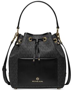 Фирменная сумка-мессенджер maeve bucket Michael Kors, черный