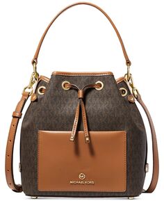 Фирменная сумка-мессенджер maeve bucket Michael Kors, мульти