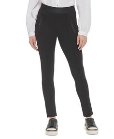 Женские брюки без застежек с застежкой-молнией Karl Lagerfeld Paris, черный