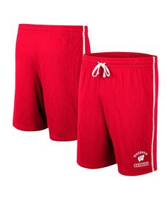 Мужские красные шорты wisconsin badgers thunder slub Colosseum, красный