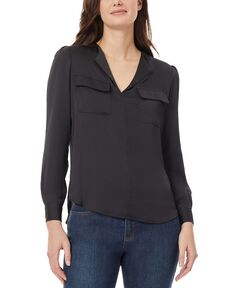 Женская блузка в стиле милитари Jones New York, мульти