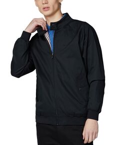 Мужская фирменная куртка harrington с вышивкой на молнии спереди Ben Sherman, черный